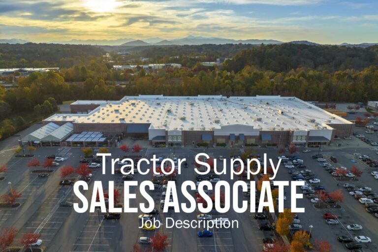 Tractor Supply Sales Associate Job Description
